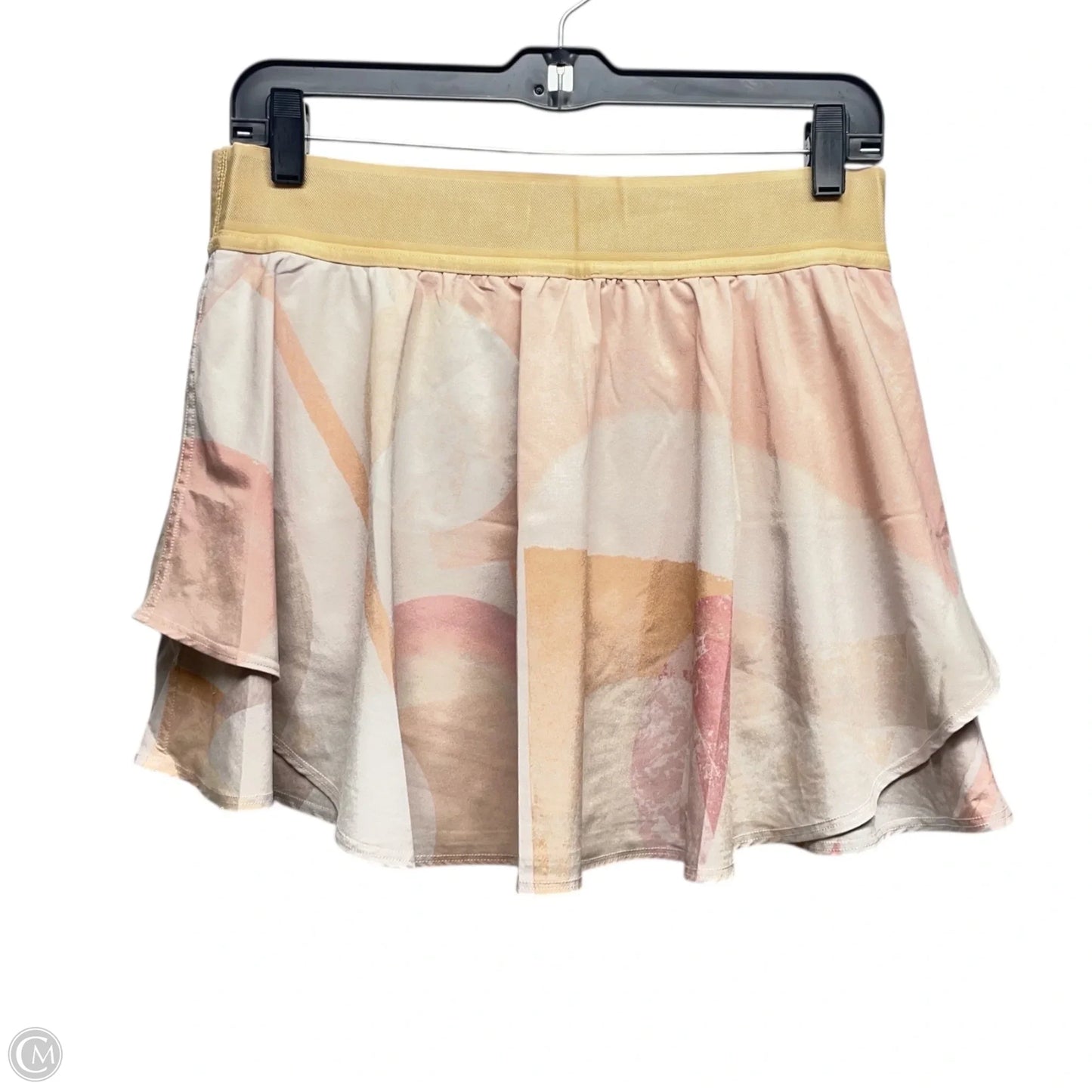 Athletic Skort By Lululemon In Pink & Yellow, Size: 10