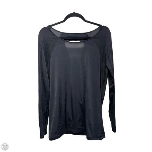 Athletic Top Long Sleeve Crewneck By Lululemon In Black, Size: S