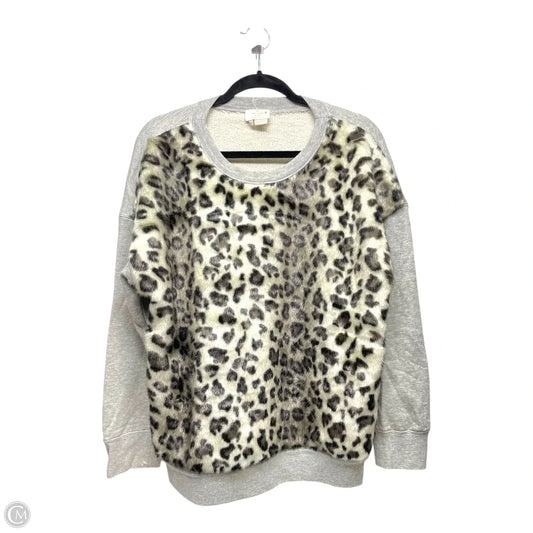 Sweatshirt Designer By Kate Spade In Animal Print, Size: L