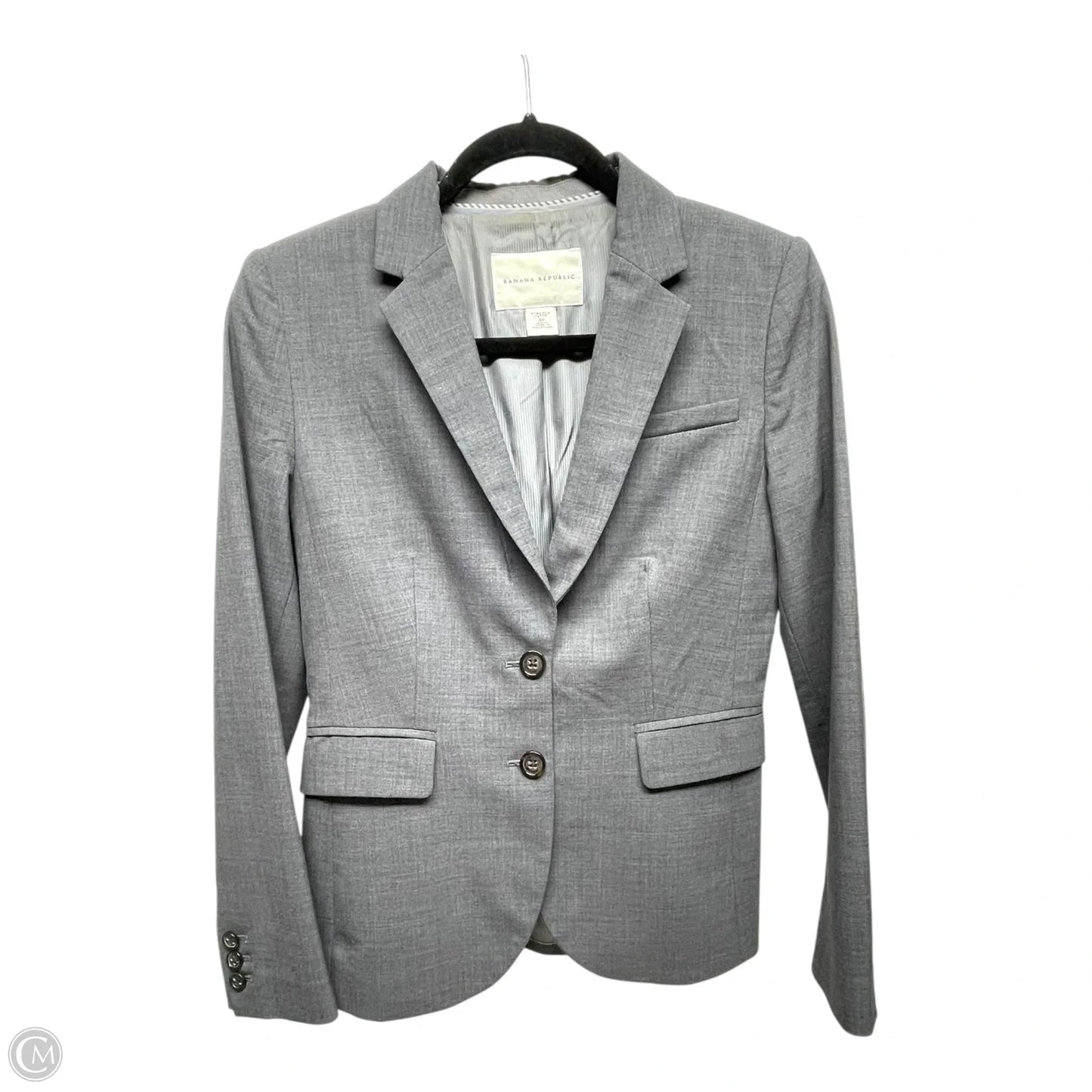 Blazer By Banana Republic In Grey, Size: 4p