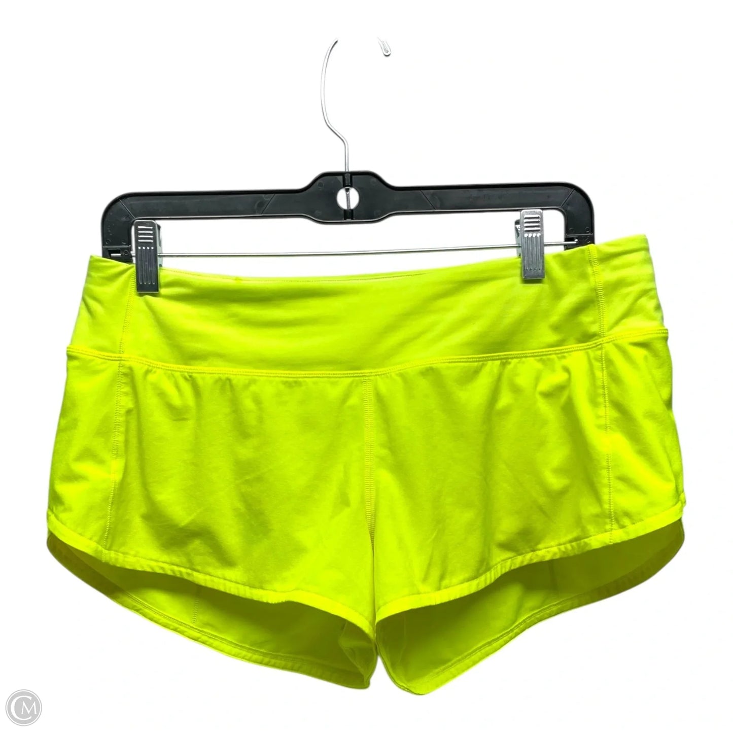 Athletic Shorts By Lululemon In Yellow, Size: 8