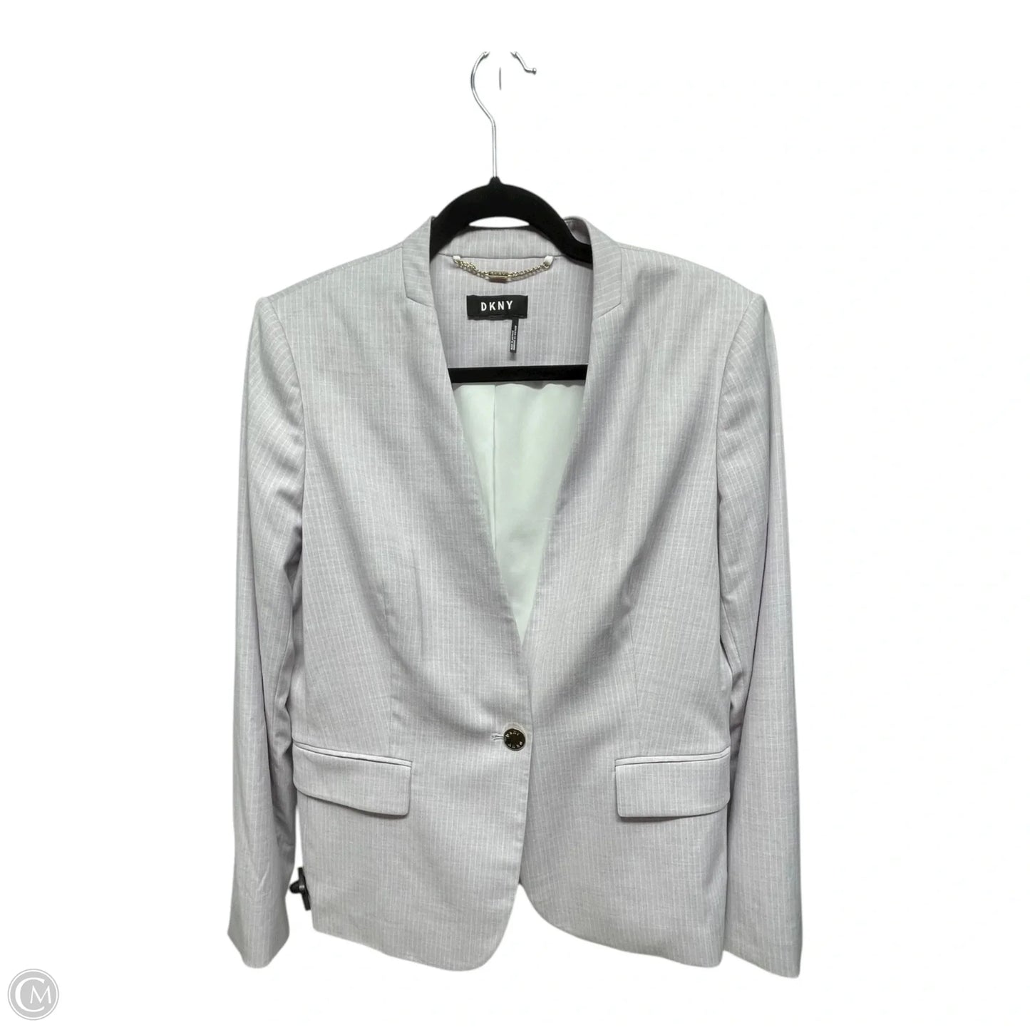 Blazer By Dkny In Striped Pattern, Size: L