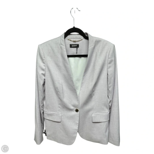 Blazer By Dkny In Striped Pattern, Size: L