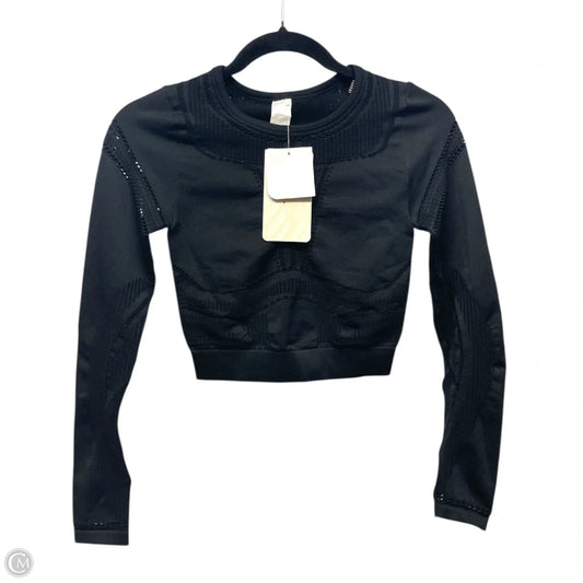 Athletic Top Long Sleeve Crewneck By Fabletics In Black, Size: Xs