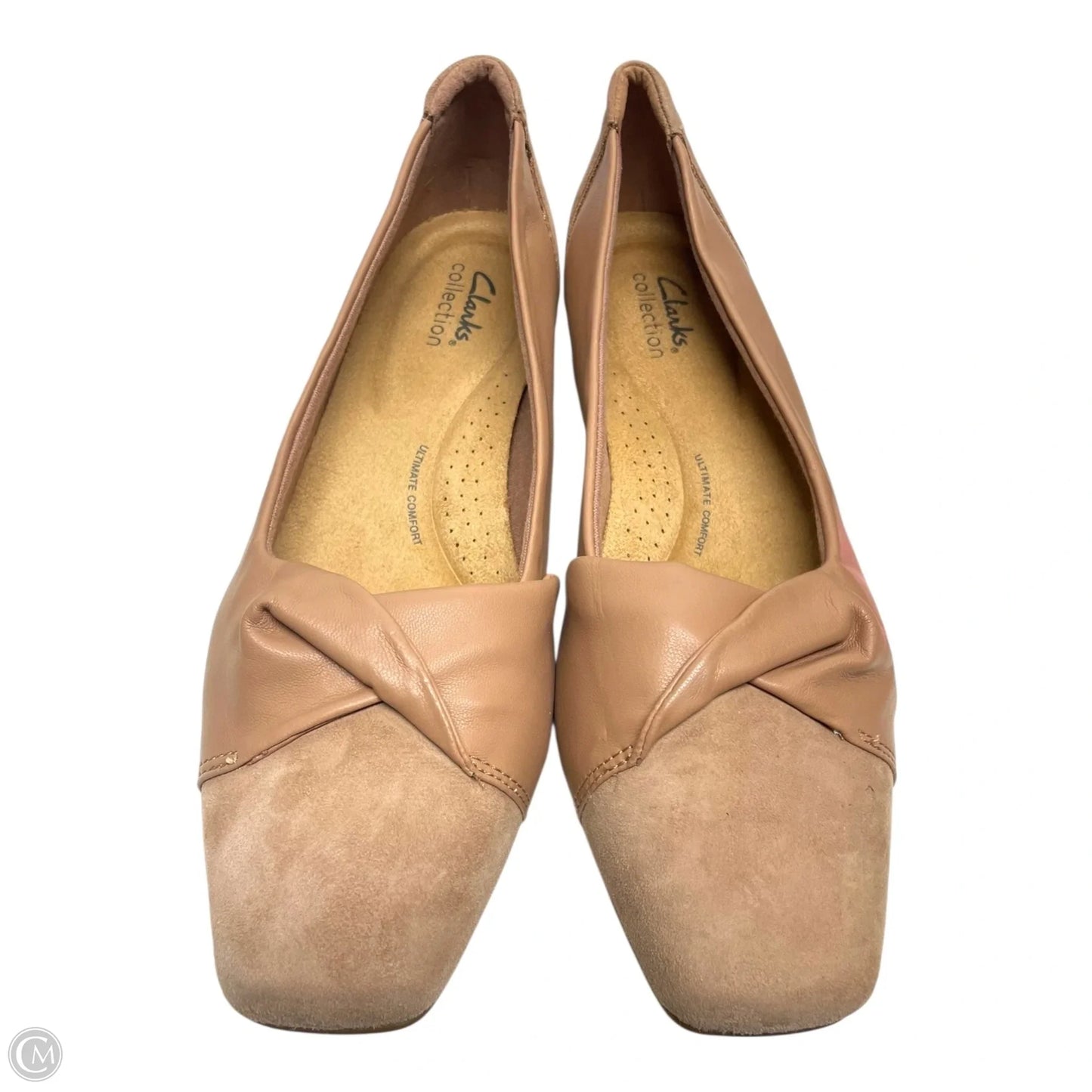 Shoes Heels Block By Clarks In Tan, Size: 9