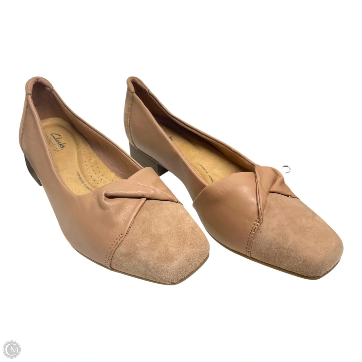 Shoes Heels Block By Clarks In Tan, Size: 9
