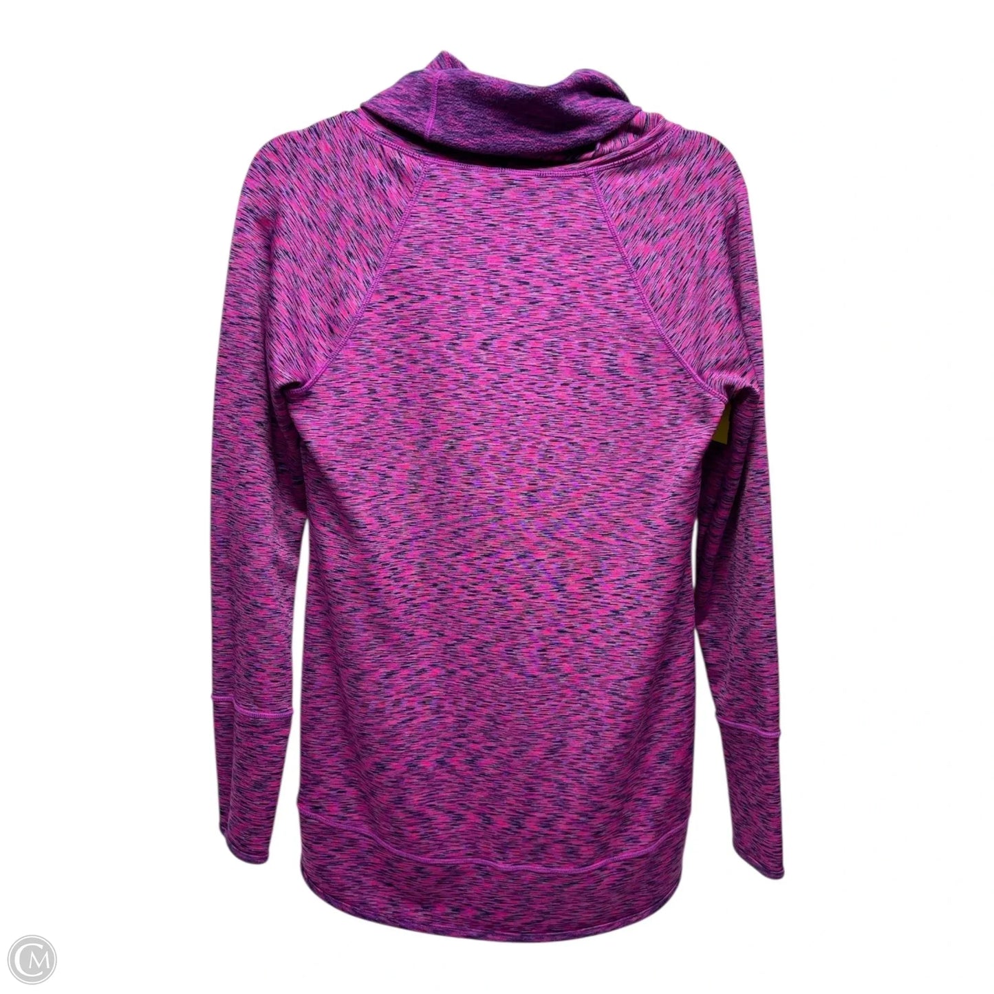 Athletic Top Long Sleeve Collar By Athleta In Pink & Purple, Size: S