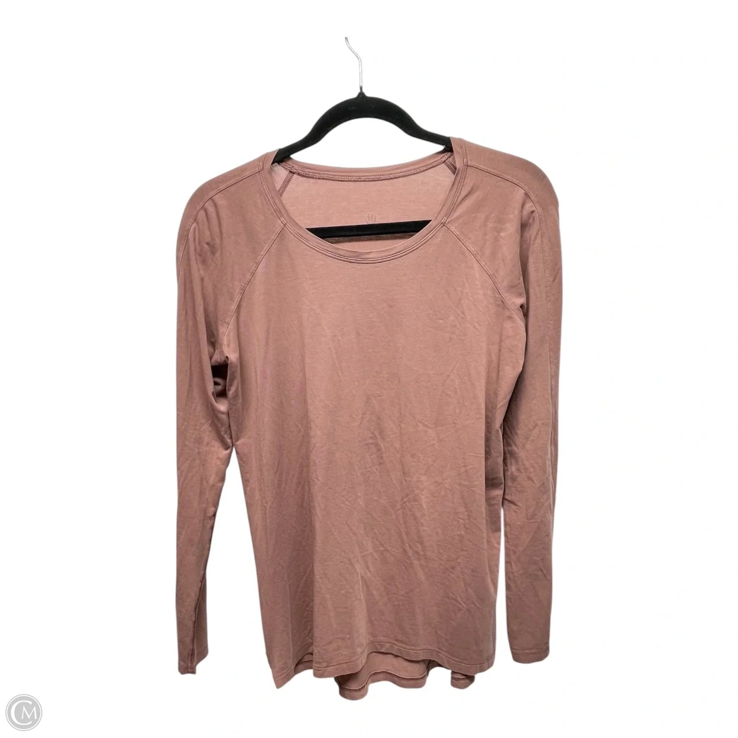 Athletic Top Long Sleeve Crewneck By Lululemon In Mauve, Size: S
