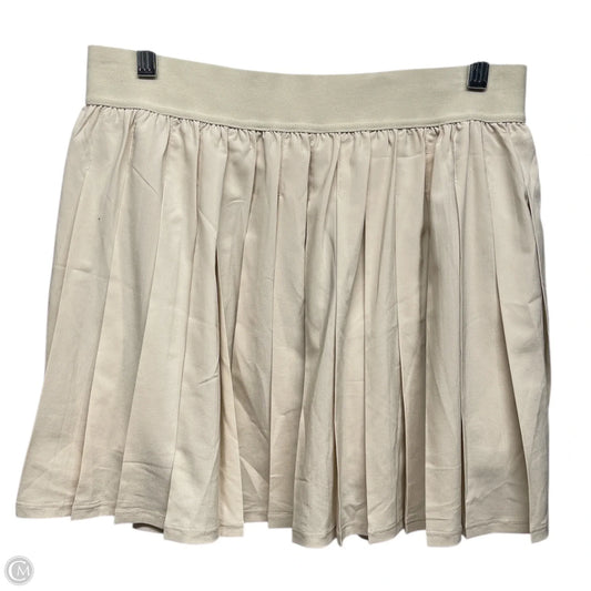 Athletic Skort By Buffbunny In Tan, Size: Xl