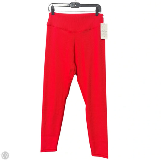 Athletic Leggings By Buffbunny In Red, Size: Xxl