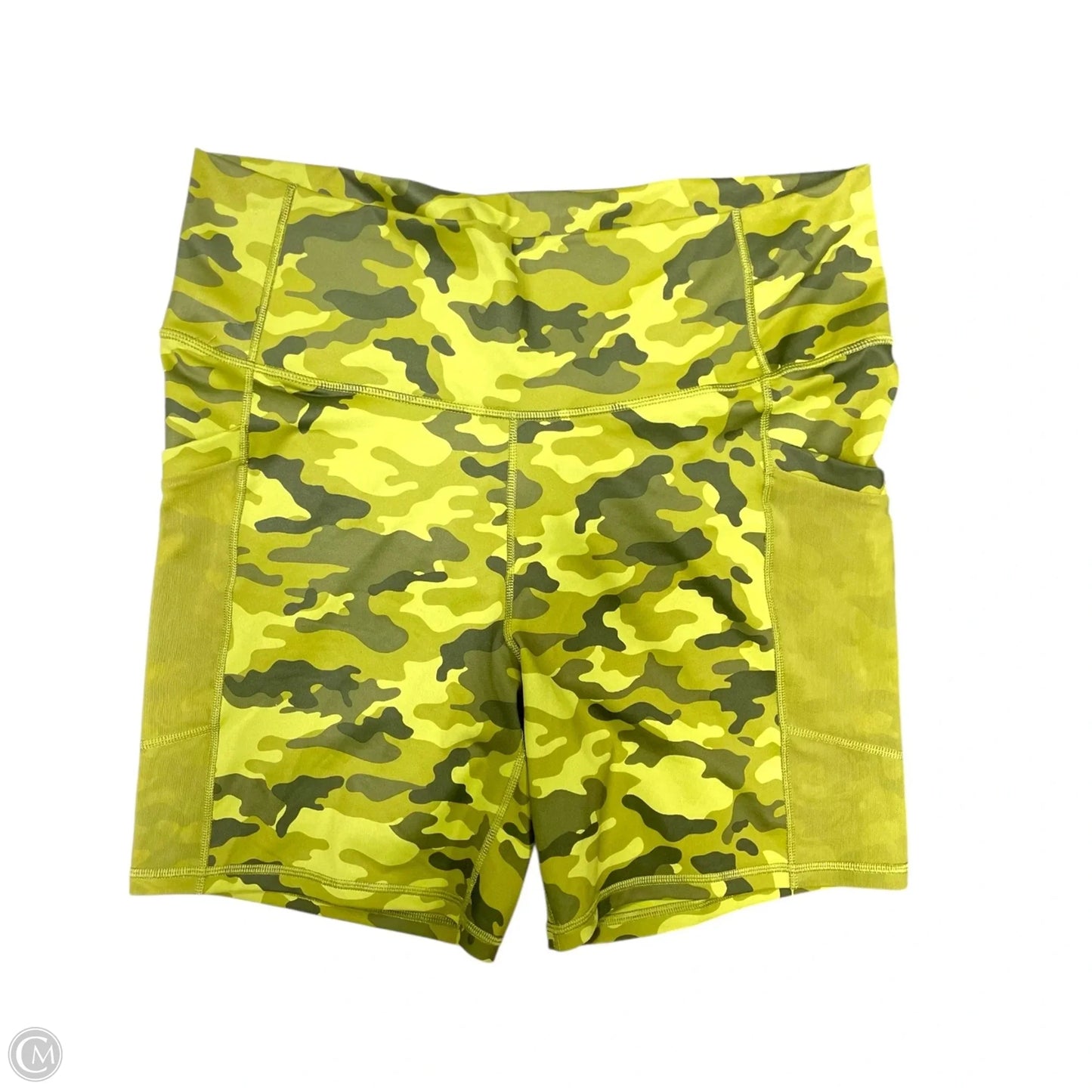 Athletic Shorts By Fabletics In Camouflage Print, Size: 1x
