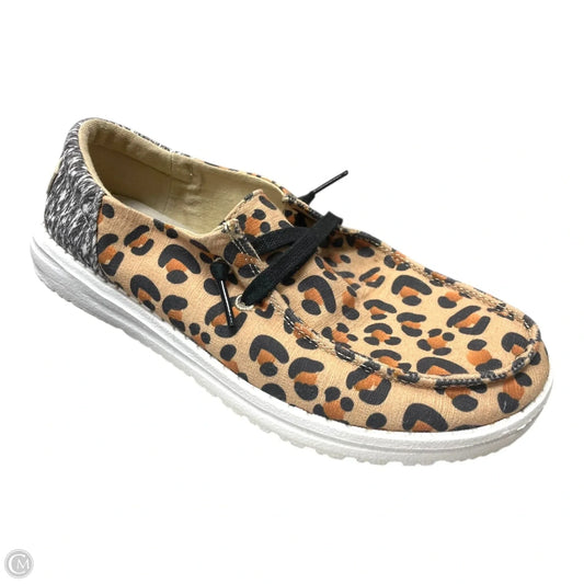 Shoes Flats By Hey Dude In Animal Print, Size: 6