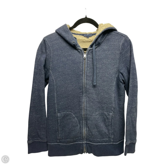 Jacket Faux Fur & Sherpa By Gap In Blue, Size: L