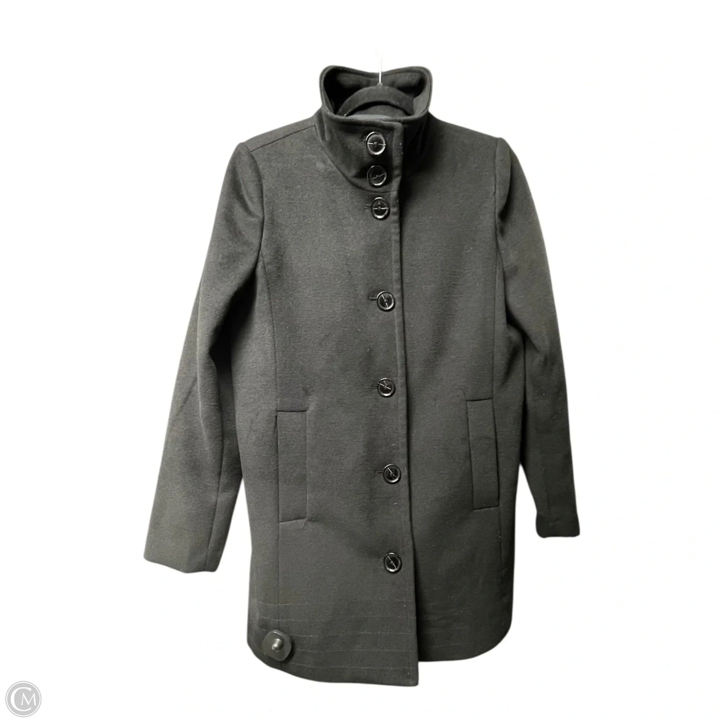 Coat Peacoat By Lands End In Black, Size: 6