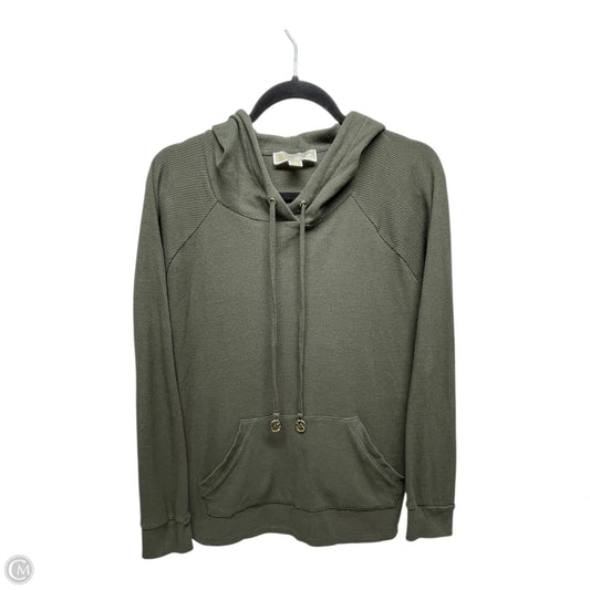 Sweatshirt Hoodie By Michael By Michael Kors In Green, Size: M