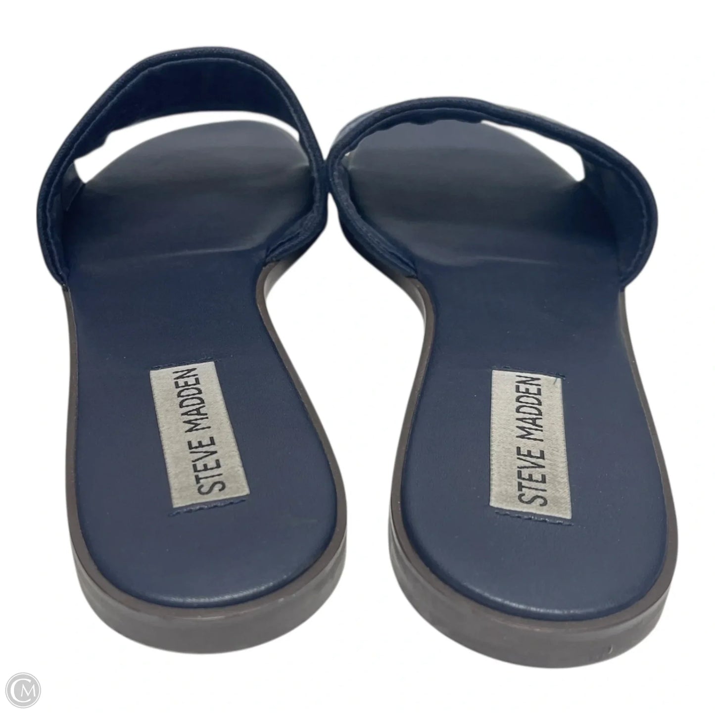 Sandals Flats By Steve Madden In Navy, Size: 8