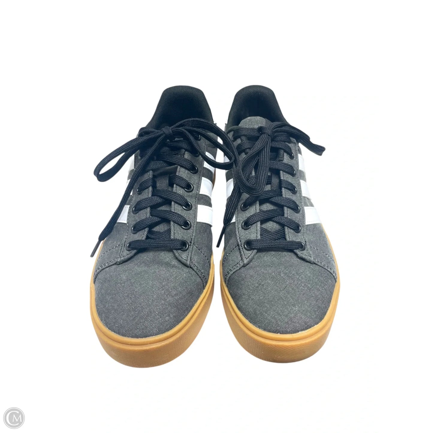 Shoes Sneakers By Adidas In Grey & White, Size: 8