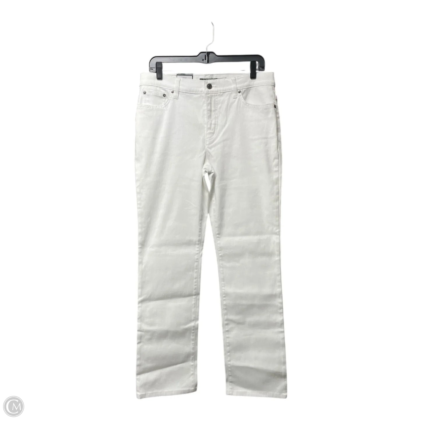 Jeans Straight By Lauren By Ralph Lauren In White, Size: 12