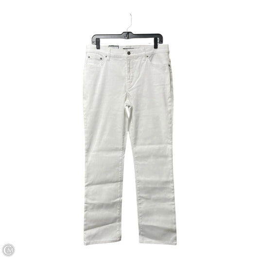 Jeans Straight By Lauren By Ralph Lauren In White, Size: 12