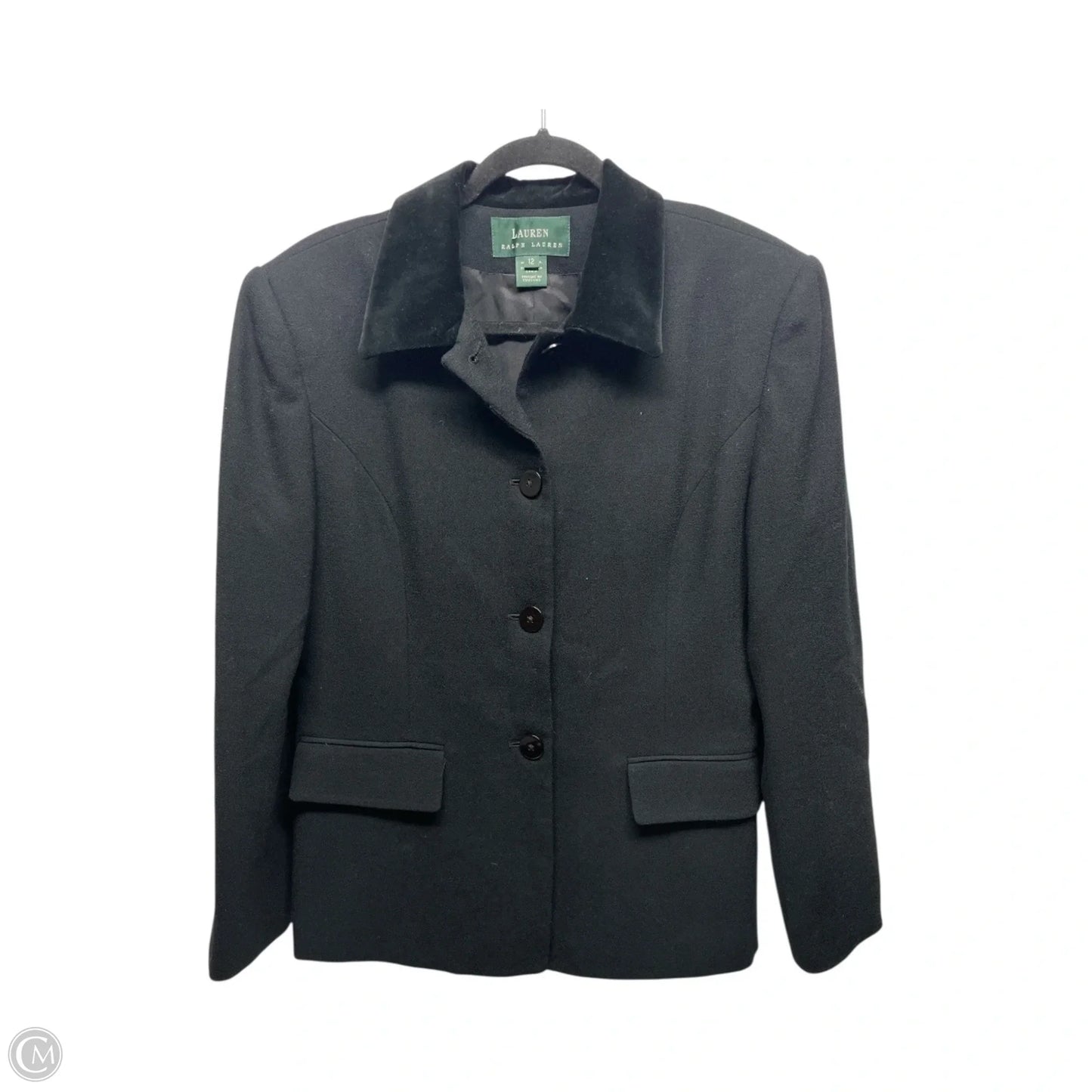 Blazer By Lauren By Ralph Lauren In Black, Size: 12