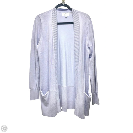 Cardigan By Joan Vass In Purple, Size: L