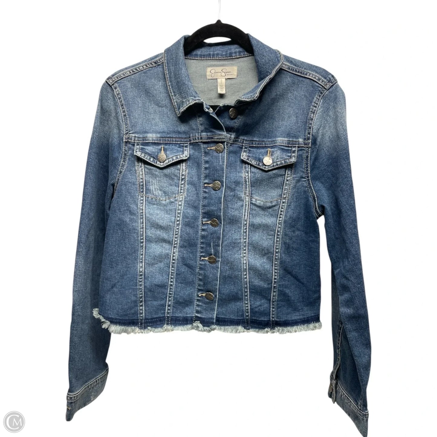 Jacket Denim By Jessica Simpson In Blue Denim, Size: L