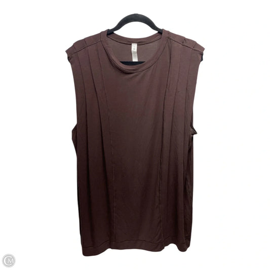 Athletic Tank Top By Lululemon In Brown, Size: 10