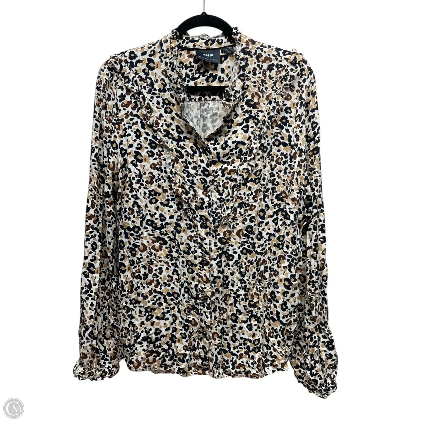 Top Long Sleeve By Maeve In Animal Print, Size: L