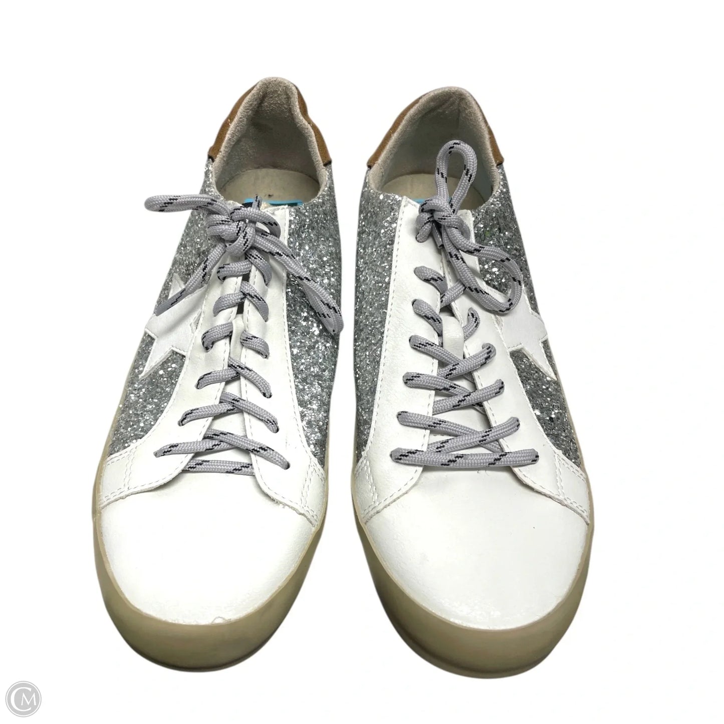 Shoes Sneakers By Shu Shop In Silver & White, Size: 5