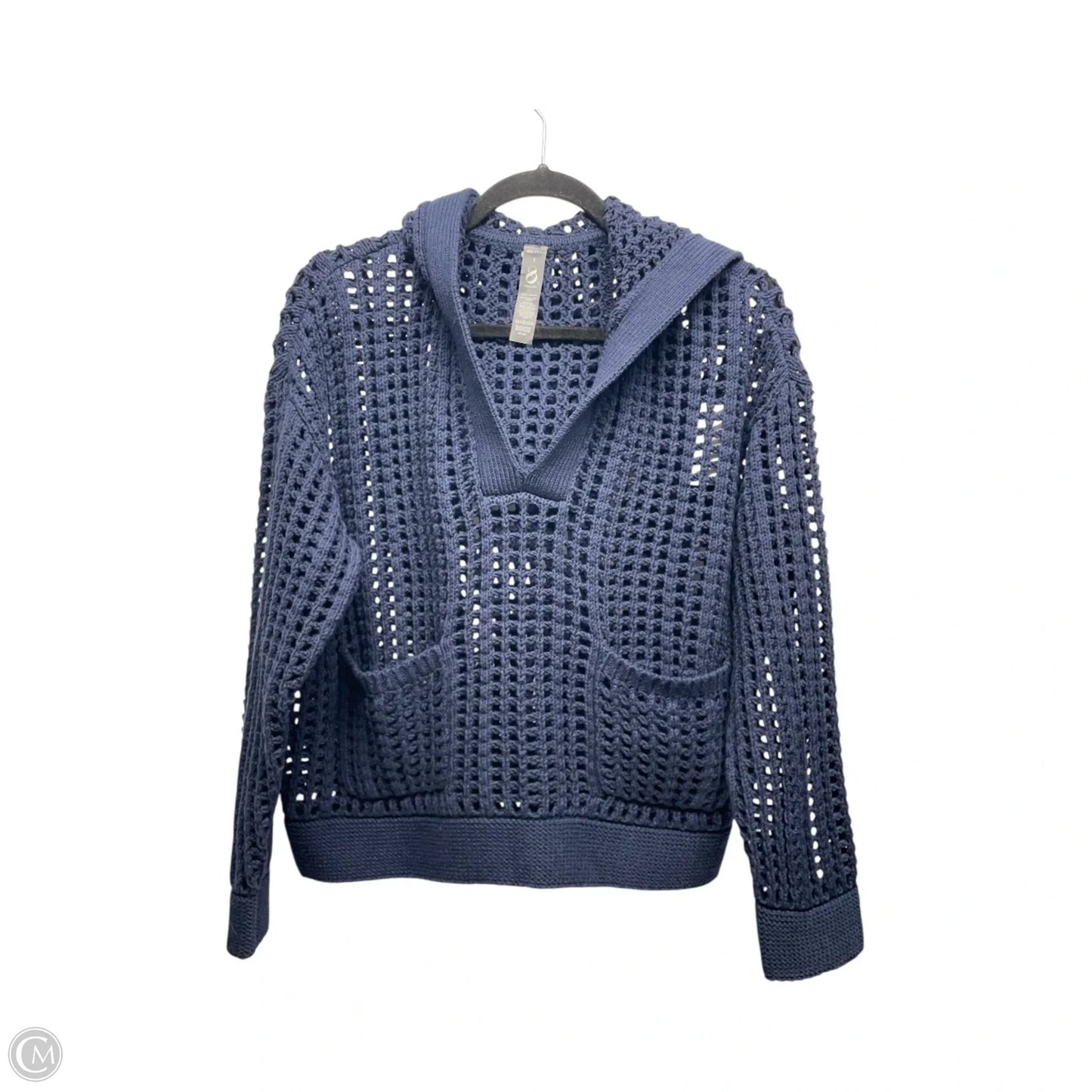 Sweatshirt Hoodie By Lou And Grey In Navy, Size: S