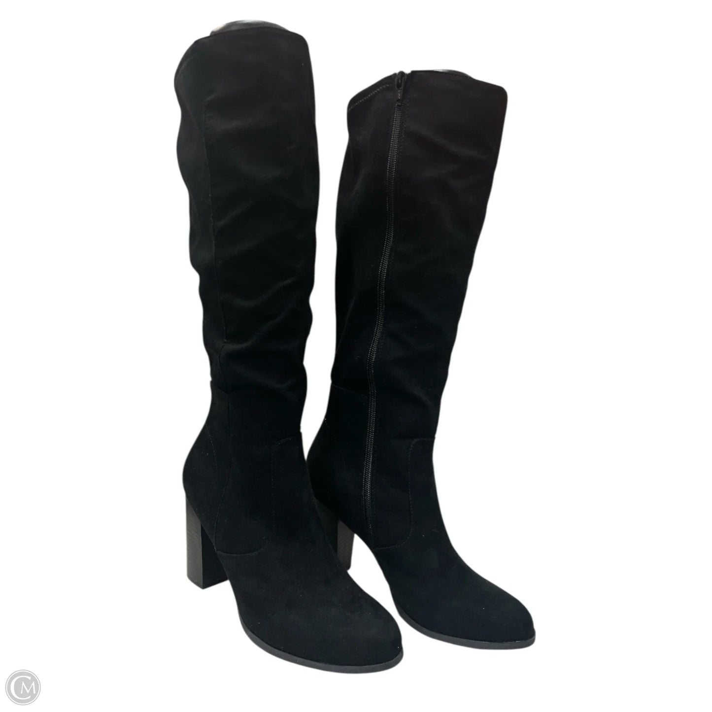 Boots Mid-calf Heels By Style And Company In Black, Size: 8