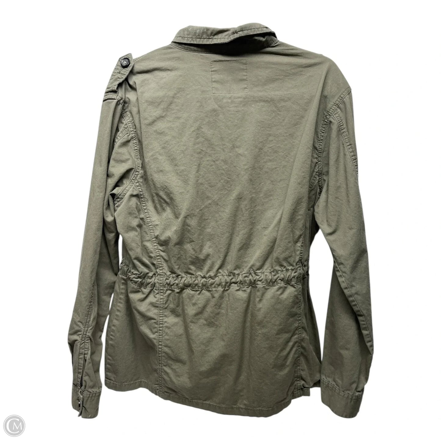 Jacket Utility By Clothes Mentor In Green, Size: L