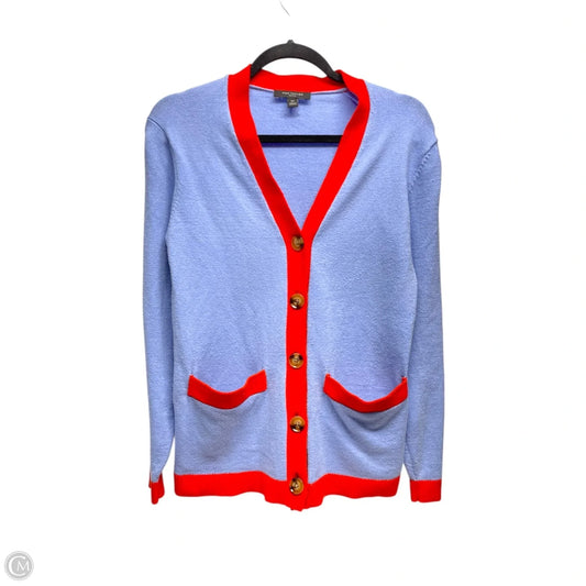 Cardigan By Ann Taylor In Blue & Red, Size: Xsp