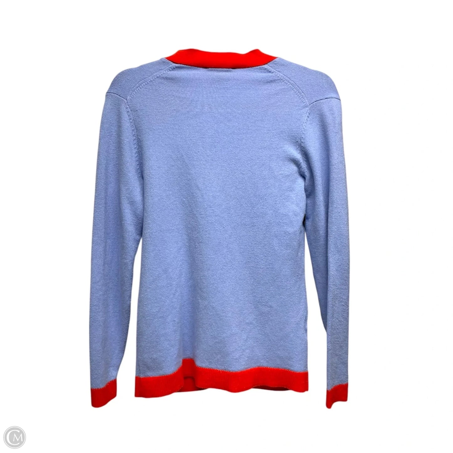 Cardigan By Ann Taylor In Blue & Red, Size: Xsp