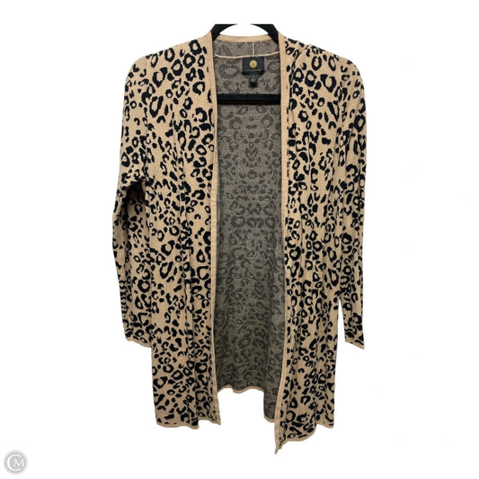 Sweater Cardigan By Jm Collections In Animal Print, Size: S
