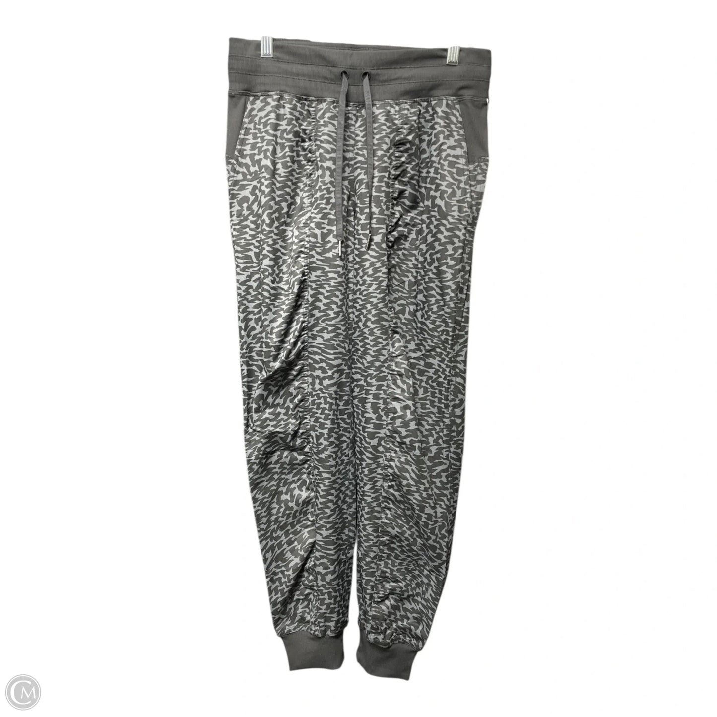 Athletic Pants By Lululemon In Black & Grey, Size: 6