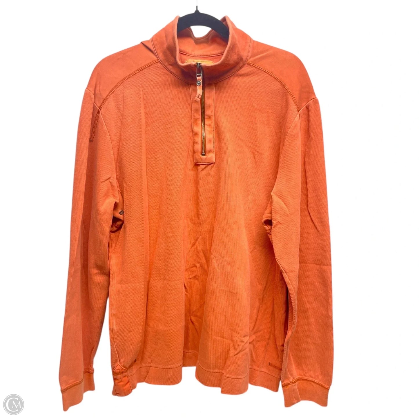 Sweatshirt Collar By Tommy Bahama In Orange, Size: L