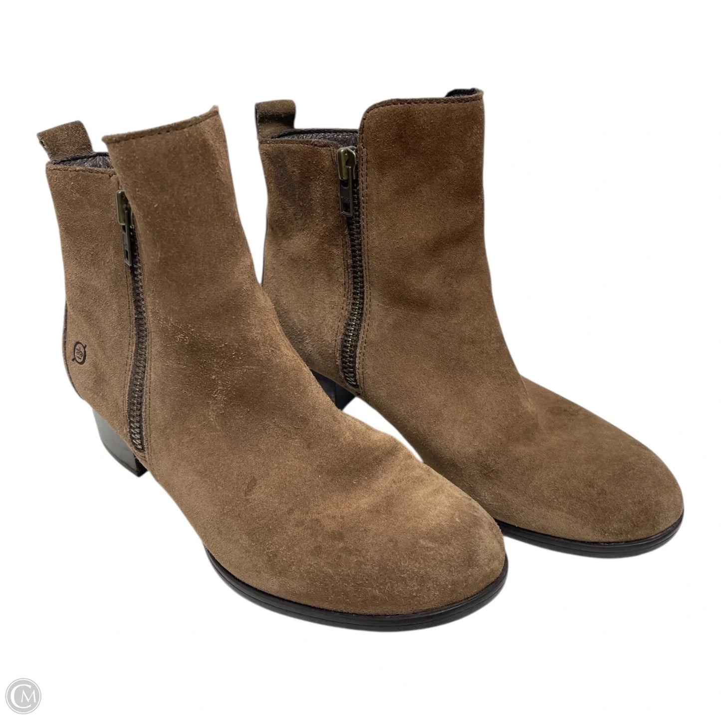 Boots Ankle Heels By Born In Brown, Size: 7