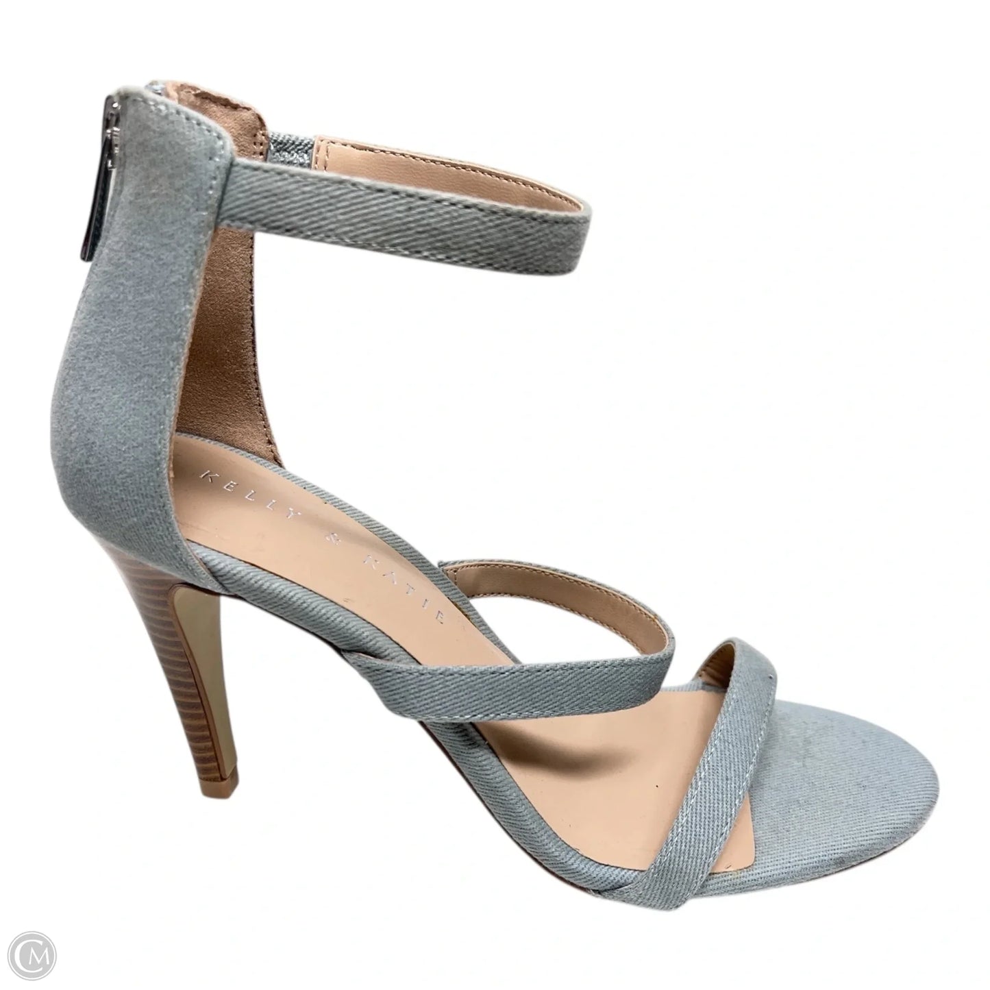 Shoes Heels Stiletto By Kelly And Katie In Blue Denim, Size: 7