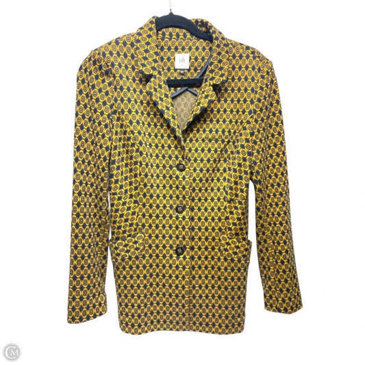 Blazer By Cabi In Blue & Yellow, Size: M