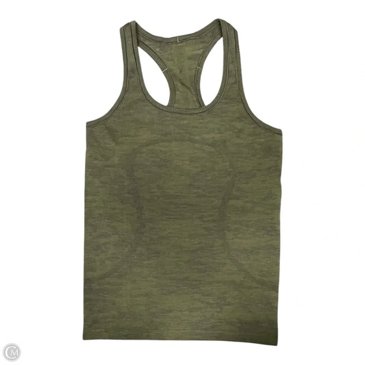 Athletic Tank Top By Lululemon In Green, Size: 8