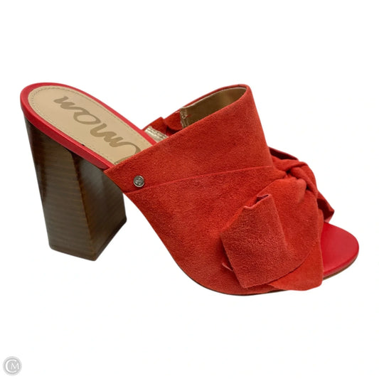 Shoes Heels Block By Sam Edelman In Red, Size: 7