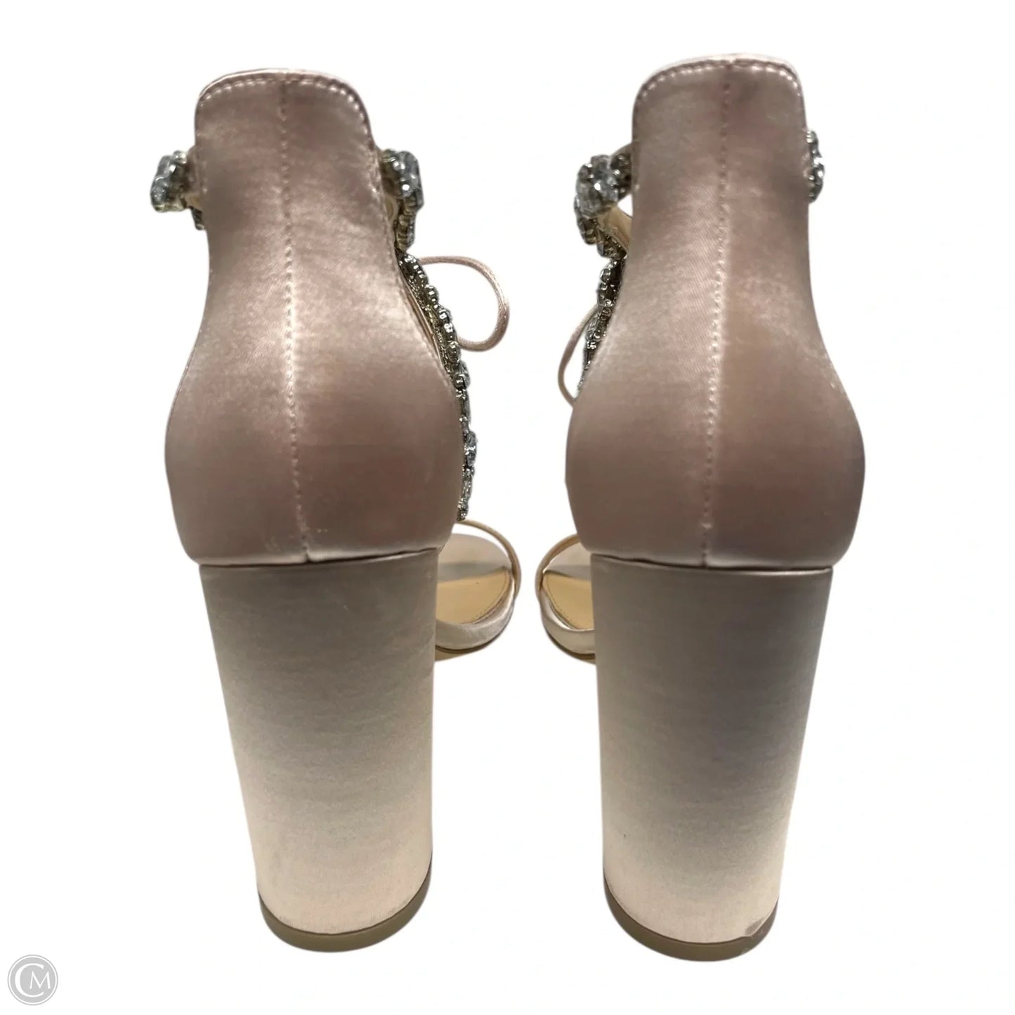 Shoes Heels Block By Badgley Mischka In Cream, Size: 7.5