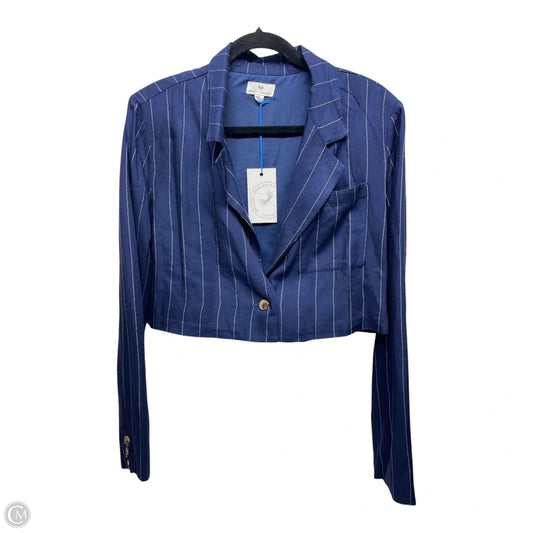 Blazer By Francesca's In Striped Pattern, Size: M