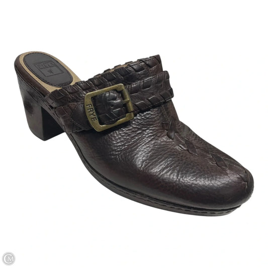 Shoes Designer By Frye In Brown, Size: 10