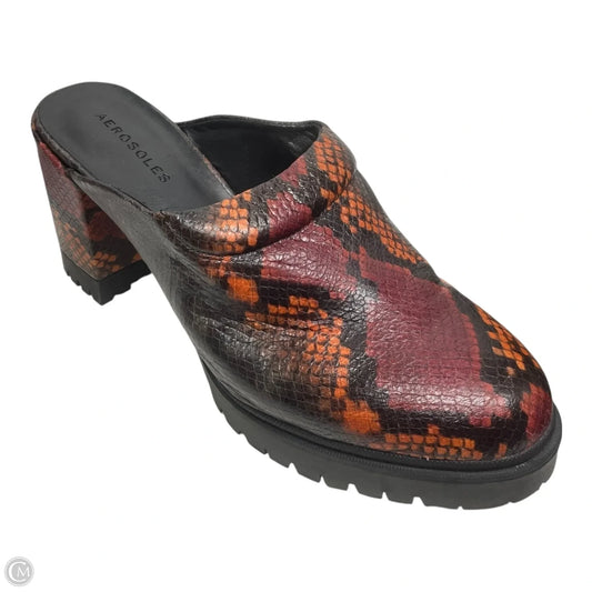 Shoes Heels Block By Aerosoles In Snakeskin Print, Size: 10.5