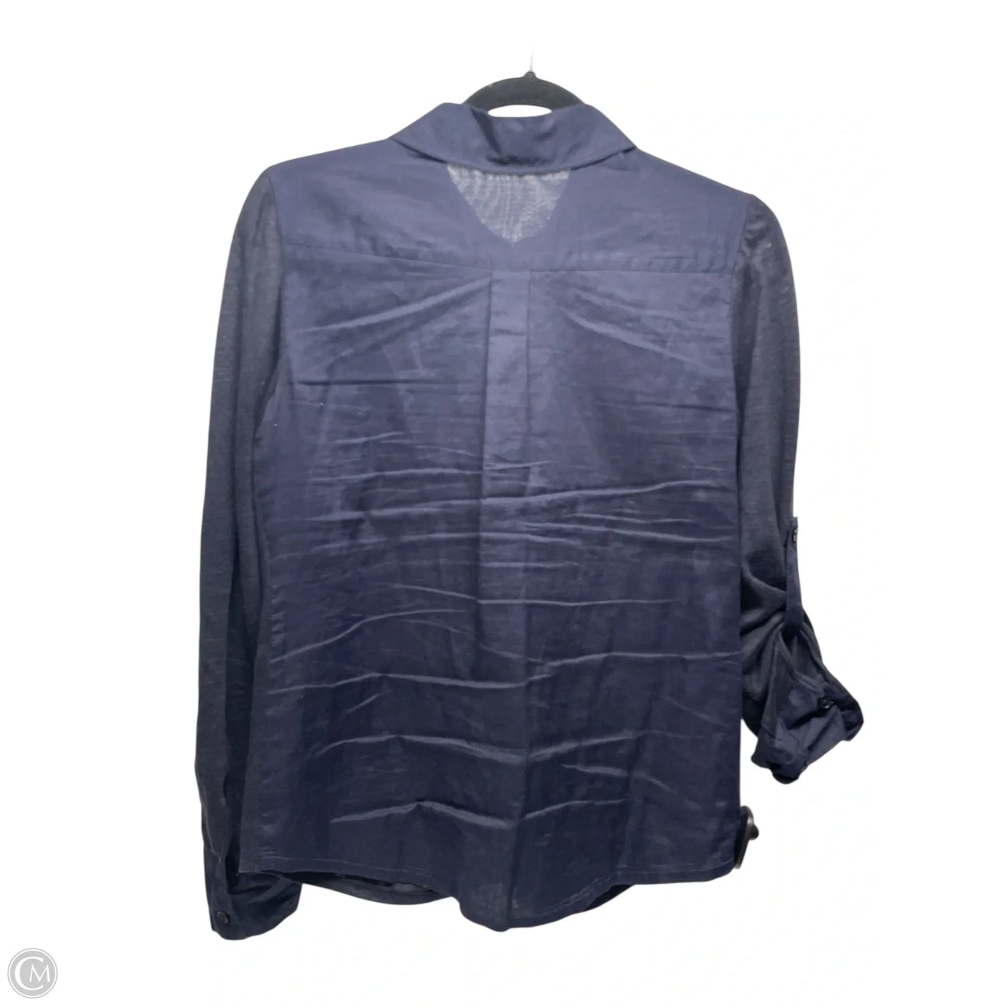 Top Long Sleeve Designer By Tory Burch In Navy, Size: S