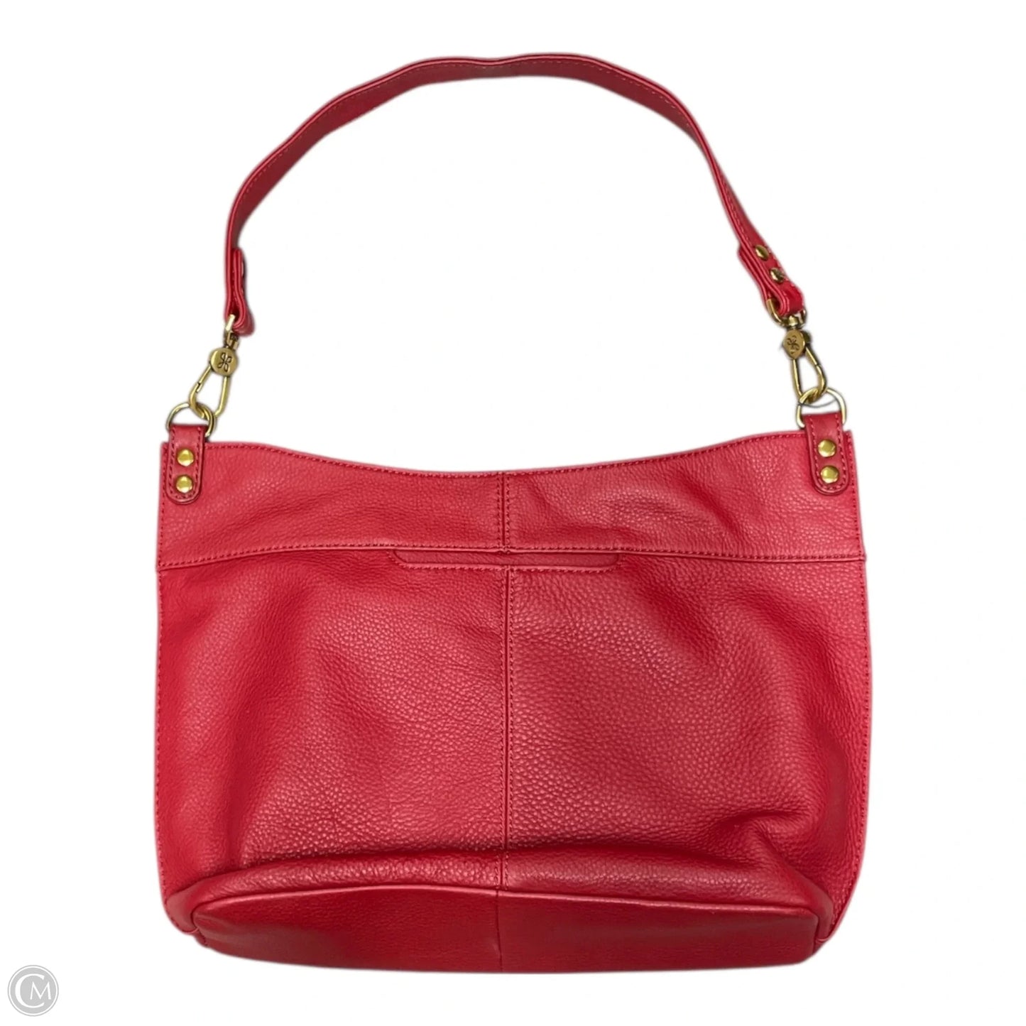 Handbag Leather By Hobo Intl, Size: Medium