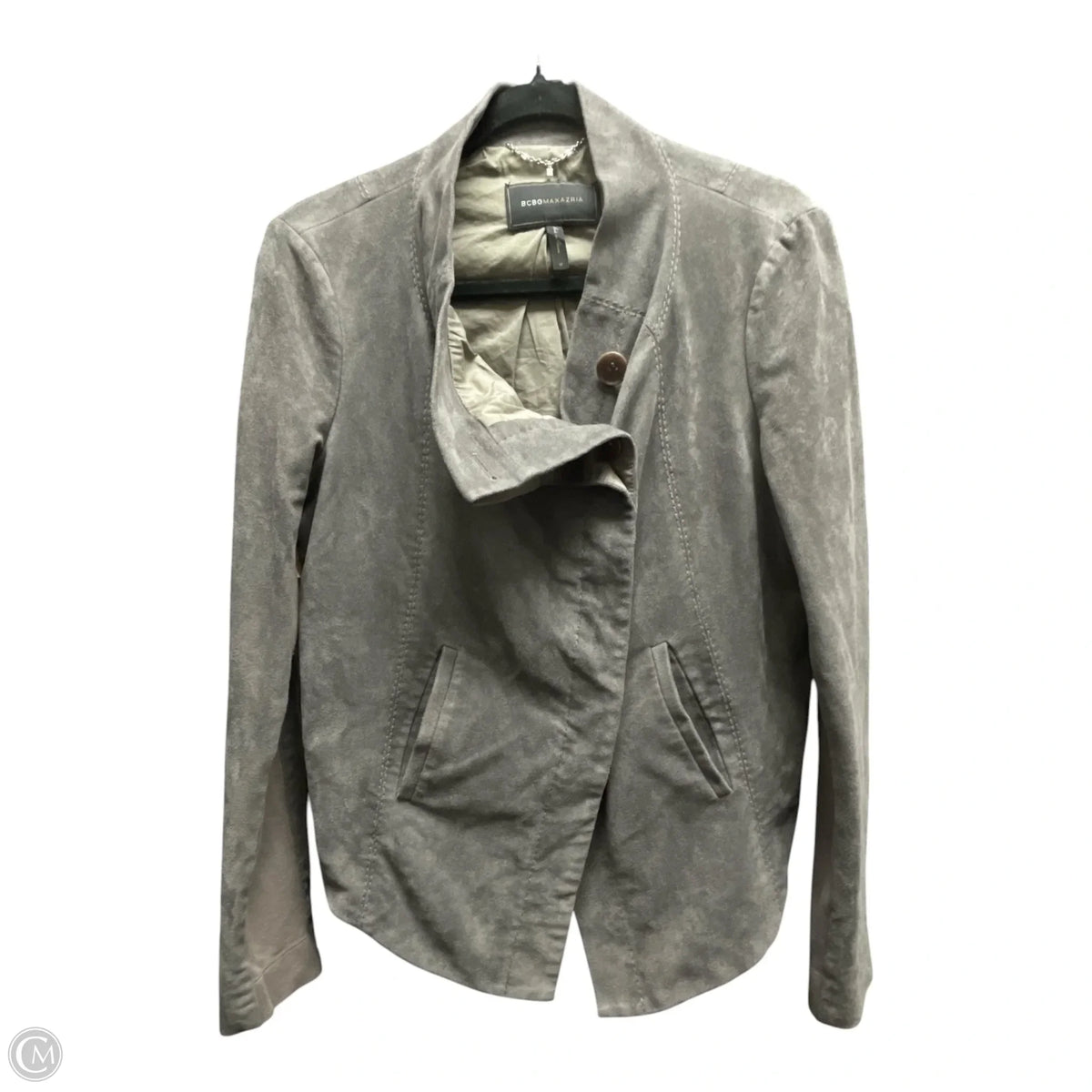 Blazer By Bcbgmaxazria In Grey, Size: M