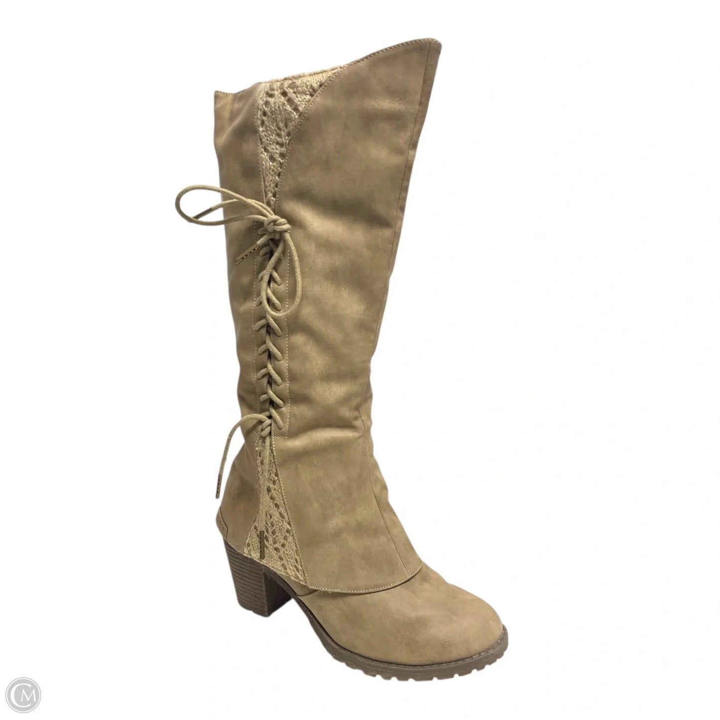 Boots Mid-calf Heels By Muk Luks In Tan, Size: 8.5